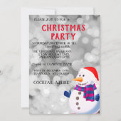 Perfect, Cool, Sparkly Silver Snowman, Kerstmis Kaart (Voorkant)