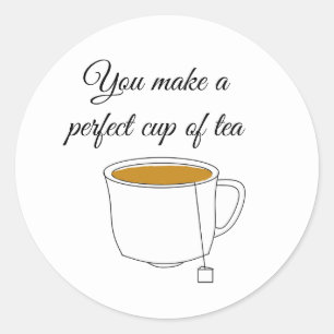 Perfect Cup in Tea Ronde Sticker