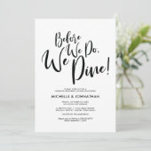 Perfect Elegant Wedding Rehearsal Dinner Invites Kaart (Staand voorkant)