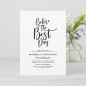 Perfect Elegant Wedding Rehearsal Dinner Invites Kaart (Staand voorkant)