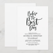 Perfect Elegant Wedding Rehearsal Dinner Invites Kaart (Voorkant / Achterkant)