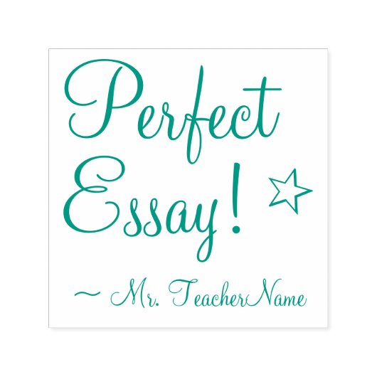 "Perfect Essay!" + Rubberstempel van de Instructeu Zelfinktende Stempel (Design)