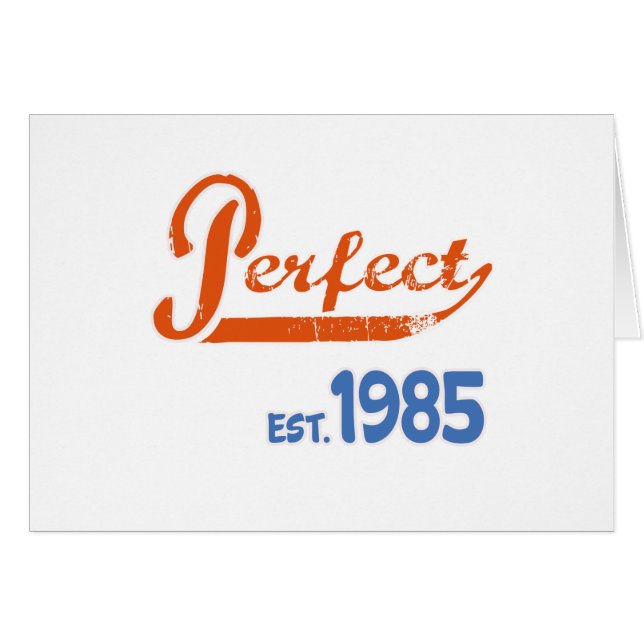 Perfect est. 1985 (Voorkant Horizontaal)