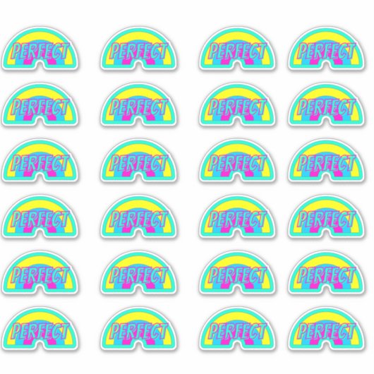 Perfect Fun Cute Teacher Reward Commentaar Sticker (Voorkant)