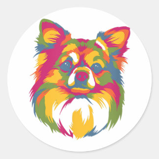 Perfect Gift for Dog Chihuahua Pet Lover Ronde Sticker