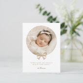 Perfect Gift Vakantie Geboorte Aankondiging Briefk (Staand voorkant)