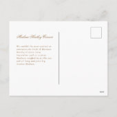 Perfect Gift Vakantie Geboorte Aankondiging Briefk (Achterkant)