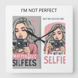 Perfect Girl Vierkante Klok