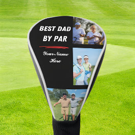 Perfect Golf Gift voor Dad Par 3 Foto & Naam Golfheadcover