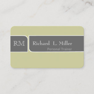 Perfect groen palet midden ontmoet Eenvoudig Visitekaartje