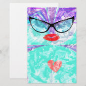 Perfect hart briefpapier (Voorkant / Achterkant)