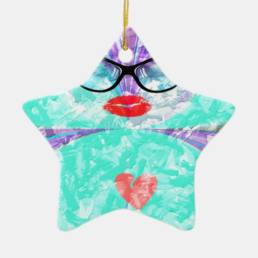 Perfect hart keramisch ornament (Voorkant)