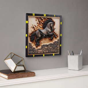 Perfect, hier is je titel en trefwoorden, blijven  vierkante klok