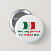 Perfect Italiaans Ronde Button 5,7 Cm (Voorkant /achterkant)