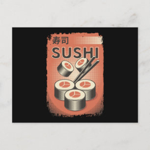 Perfect Japans Sushi Food stijlontwerp Briefkaart