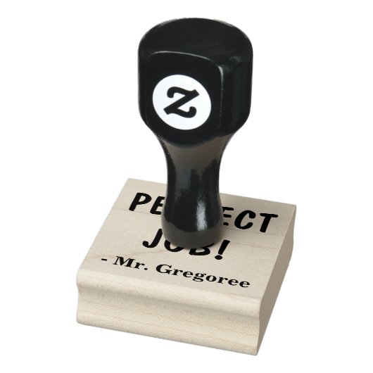 "PERFECT JOB!" + Rubberstempel van de onderwijsnaa Rubberstempel (Stempel)