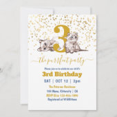 Perfect Kattenfeestje Kinderverjaardag  Kaart (Voorkant)