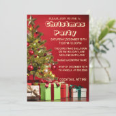 Perfect, kool, rode kerstboom kaart (Staand voorkant)