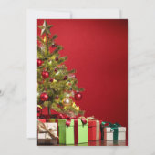 Perfect, kool, rode kerstboom kaart (Achterkant)