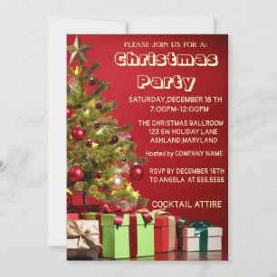 Perfect, kool, rode kerstboom kaart