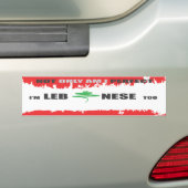 PERFECT LIBANESE bumpersticker (Op auto)