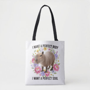 Perfect Lichaam Perfecte Ziel Schattige Capybara G Draagtas