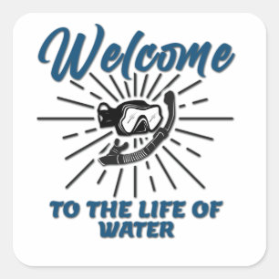 Perfect Lifeguard - Welkom bij het leven in water Vierkante Sticker