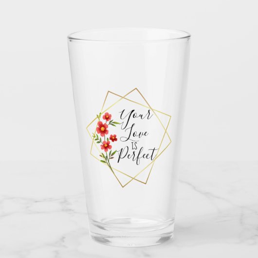 Perfect Love Latte Mug Glas (Voorkant)