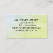 Perfect, Luxe Groen Visitekaartje (Achterkant)