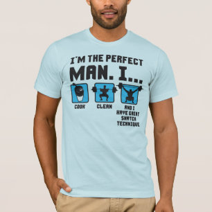 Perfect Man - Grappige Gewichtheffen Gym T-shirt