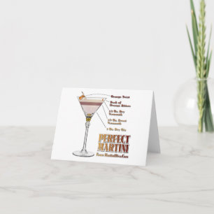 Perfect Martini Cocktail Recept Kunst Kaart