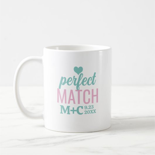 Perfect Match Bruidsfeest Trouwen Koffiemok (Links)
