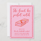 Perfect Match Hand getekend Roze Bachelorette Week Kaart (Voorkant)