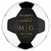 Perfect Match Monogrammed Couple Name Black (Devant)