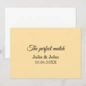 Perfect Match Trouw Matchbox – Premium Editie Kaart (Voorkant / Achterkant)