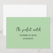 Perfect Match Trouw Matchbox – Premium Editie Kaart (Voorkant / Achterkant)