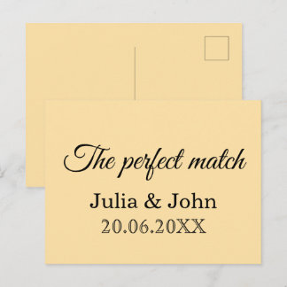 Perfect Match Trouwmatchbox – Premiumeditie Briefkaart
