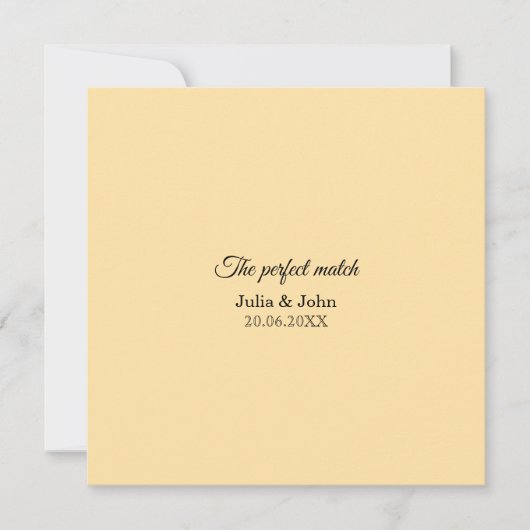 Perfect Match Trouwmatchbox – Premiumeditie Kaart (Voorkant)