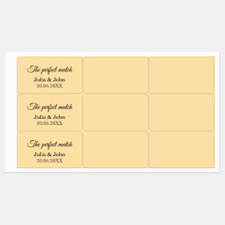 Perfect Match Trouwmatchbox – Premiumeditie Labels
