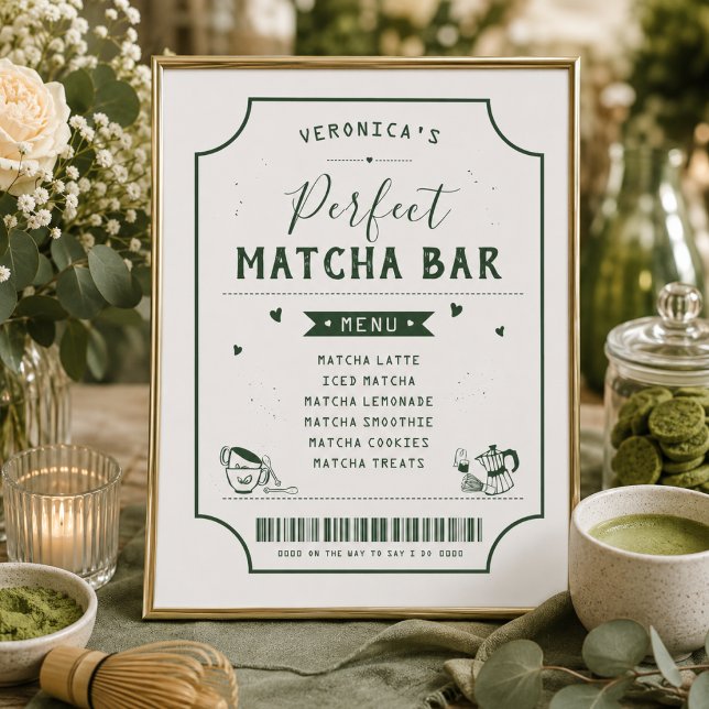 Perfect Matcha Bruiloftsmenu Bord (Creator heeft geüpload)