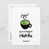 Perfect Matcha Valentijn Love Briefkaart (Voorkant / Achterkant)