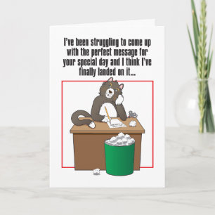 Perfect Message Humorous Birthday Kaart