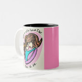 Perfect moederdaggeschenk! tweekleurige koffiemok (Voorkant links)