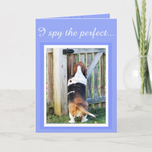 "Perfect Mom" Moederdag Kaart w/Basset & Hearts