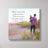 Perfect Moment Quote - Verpakt Canvas (Voorkant)