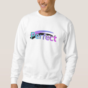 Perfect ontwerp op een wit sweatshirt
