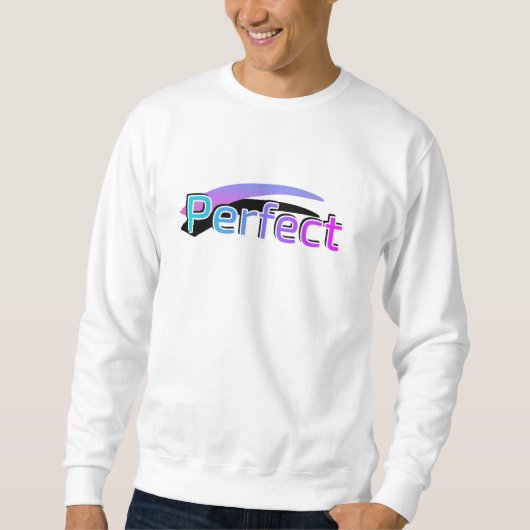 Perfect ontwerp op een wit sweatshirt (Voorkant)