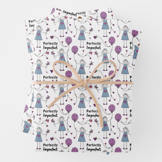 Perfect onvolmaakt 1A Mix_Wrapping papier Inpakpapier Vel (In situ)