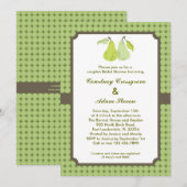 Perfect Paar Couple's Bridal Shower Invitation Kaart (Voorkant / Achterkant)