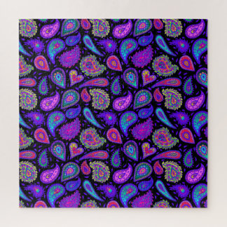 Perfect Paarse Paisley  Legpuzzel
